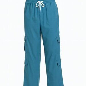 Women’s Blue Scrub Style Pants – Size S, Stylish & Comfortable